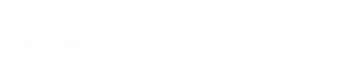 TU VOZ copia